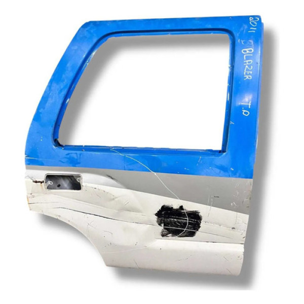 Porta Traseira Direita Chevrolet Blazer 2010 2011 Detalhe Traseira Esquerdo Branco