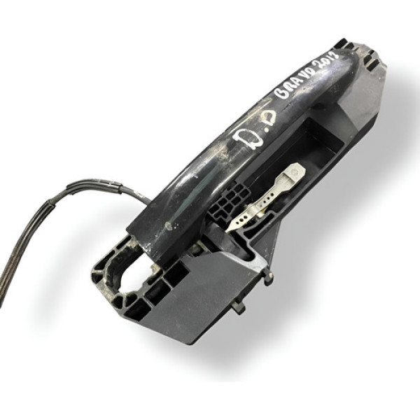 Maçaneta Externa Traseira Direita Fiat Bravo 2012 242566 - Preto - Traseira