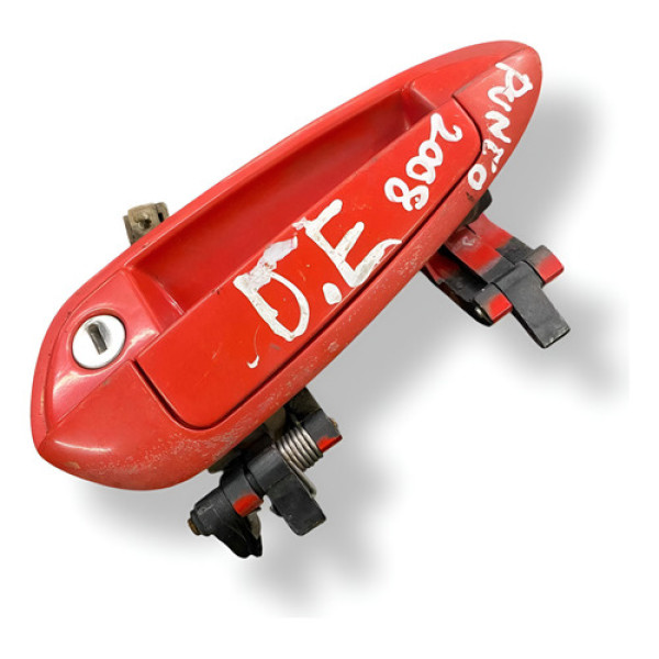 Maçaneta Externa Dianteira Esquerda Punto 2008 735395716 - Vermelho - Dianteira