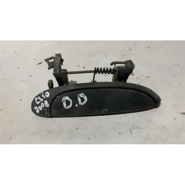 Maçaneta Externa Dianteira Direita Renault Clio 2008 2009 Preto Dianteira