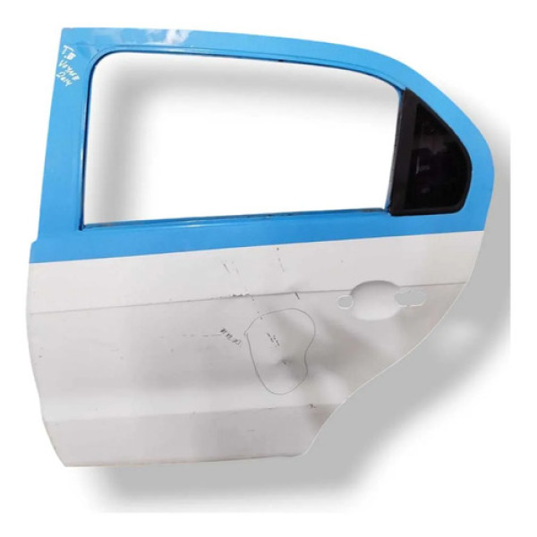 Porta Traseira Esquerda Volkswagen Voyage 2013 2014 Detalhe Traseira Esquerda Branco