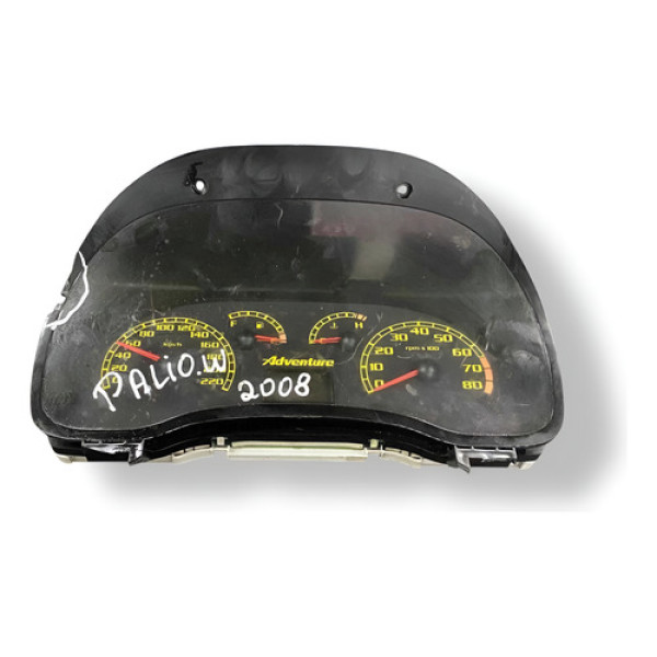 Painel Instrumento Fiat Palio Weekend 2008 51785250 Detalhe Prateado
