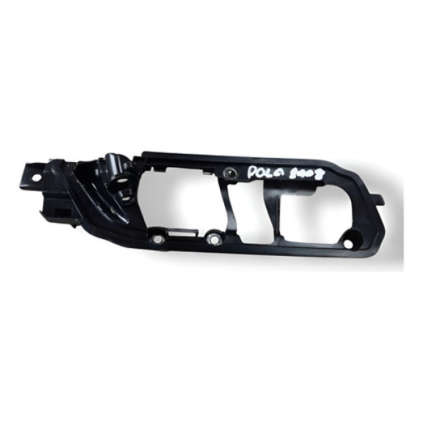 Moldura Maçaneta Interna Diant Direita Polo 2008 600837174 Preto Dianteira