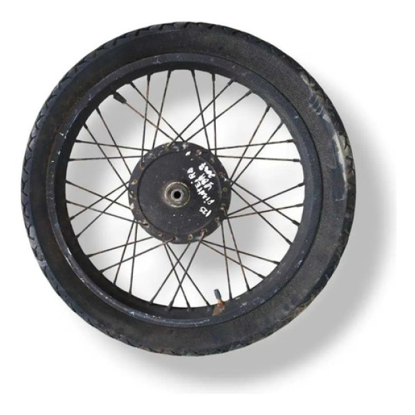 Roda Dianteira Yamaha Ybr 125 2003 2004 2005 2006 2007 2008 Preto