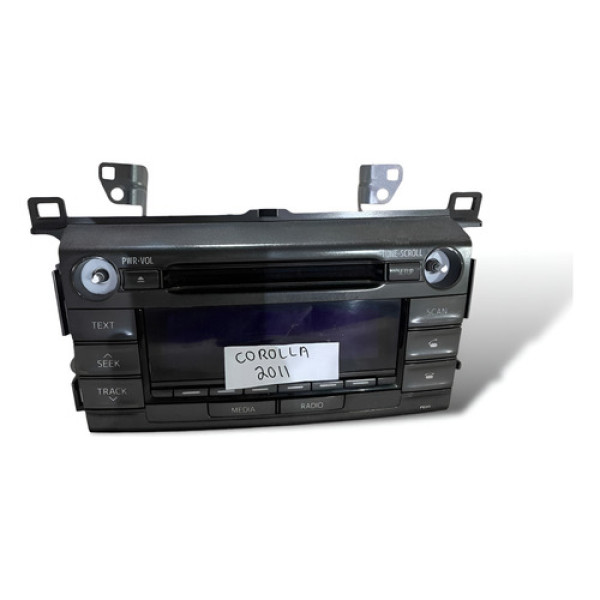 Radio Multimidia  Toyota Corolla Rav4 2011 8612042450 Preto