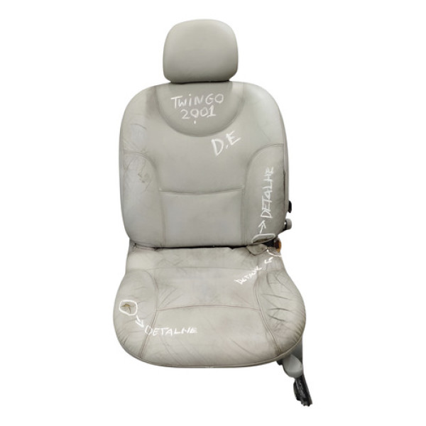 Banco Dianteiro Esquerdo Renault Twingo 2001 Com Detalhe Azul