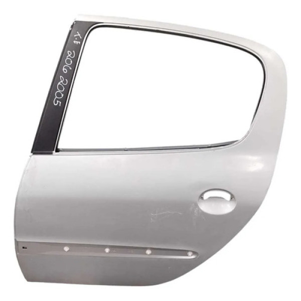 Porta Traseira Esquerda Peugeot 206 1.4 2005 2006 2007 2008 Traseira Esquerda Branco