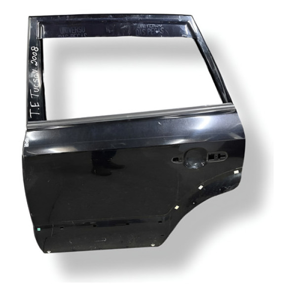 Porta Traseira Esquerda Hyundai  Tucson 2.0  2008 Preto Traseira Esquerda