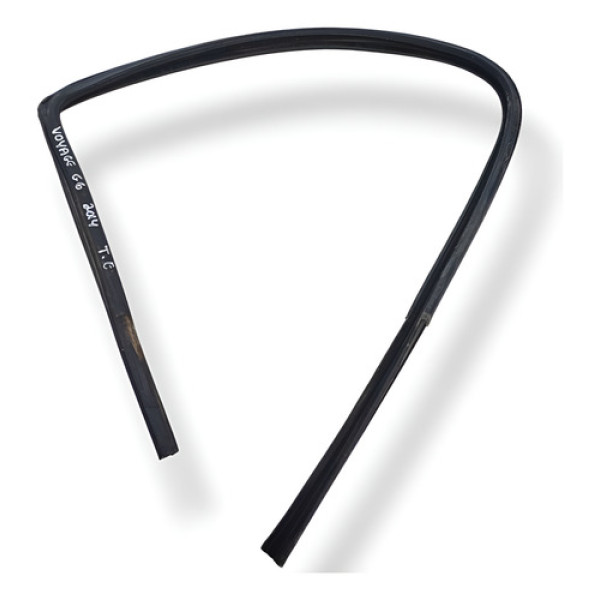 Borracha Canaleta Porta Traseira Esquerda Vw Voyage 1.6 2014 Preto