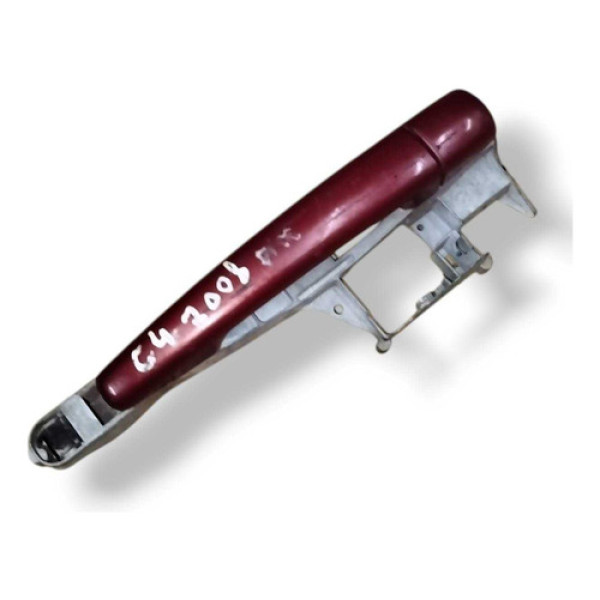 Maçaneta Externa Dianteira Esquerda Citroen C4 2007 2008 Vermelho Dianteira