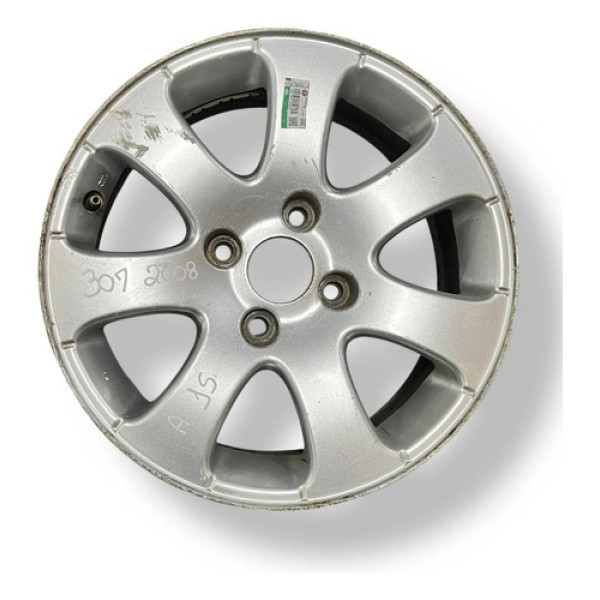 Roda Avulsa Aro 15 Peugeot 307 2008 2009 2010 - 6jx15ch427 Prateado
