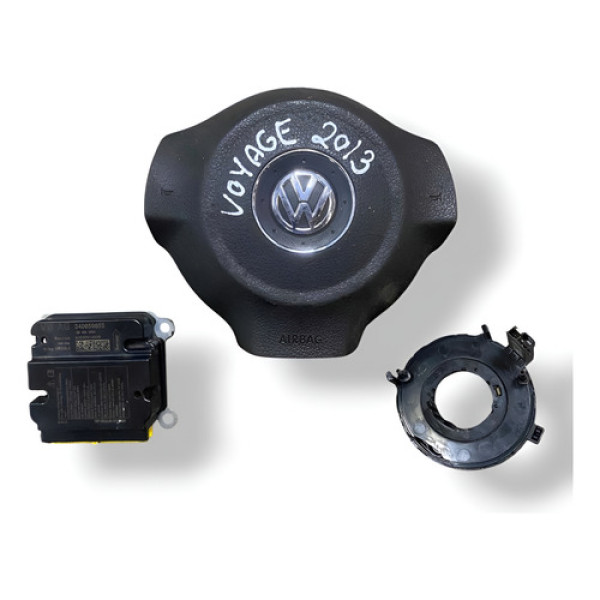 Kit Air Bag Volkswagen Voyage G7 G8 1.6 2014 2015 2016 Preto