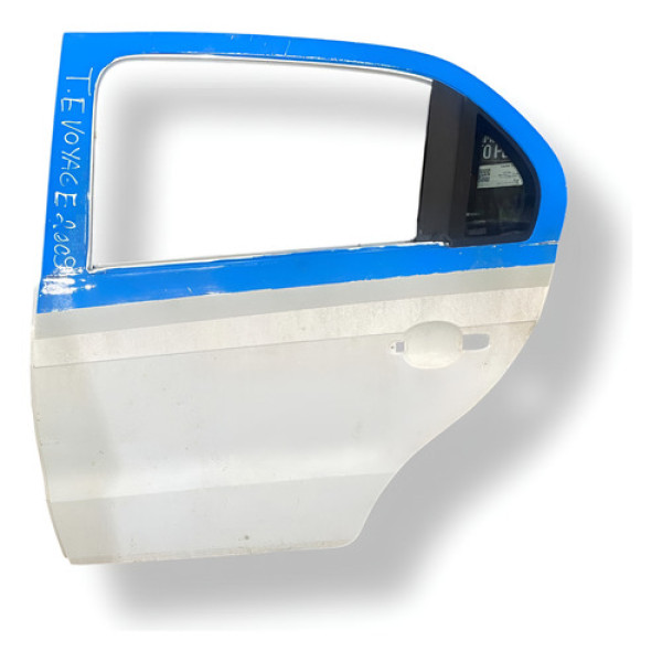 Porta Traseira Esquerda Volkswagen Voyage 1.6 2009/2016 Branco Traseira Esquerda