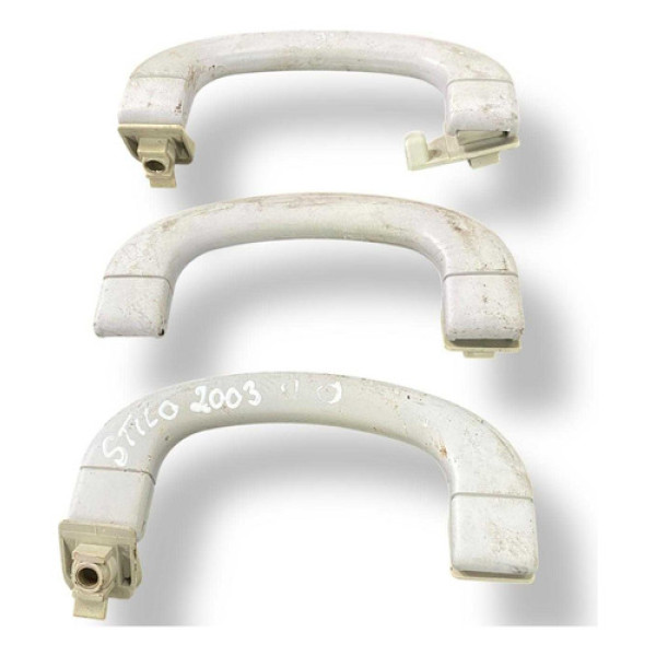 Kit Alça Puxador Teto Fiat Stilo 1.8 2003 2004 2005 2006 Vermelho