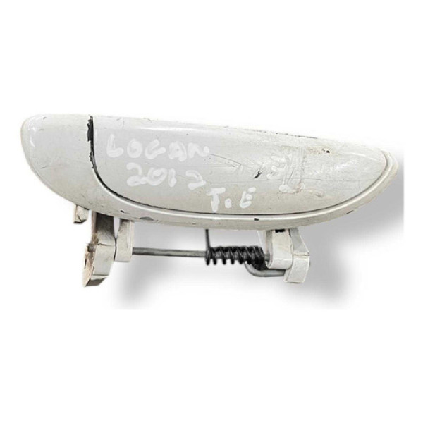 Maçaneta Ext Porta Tras Esq Renault Logan 2012/13 7700433 Branco Traseira