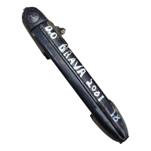 Maçaneta Externa Dianteira Direito Fiat Brava 00/03 Preto Dianteira