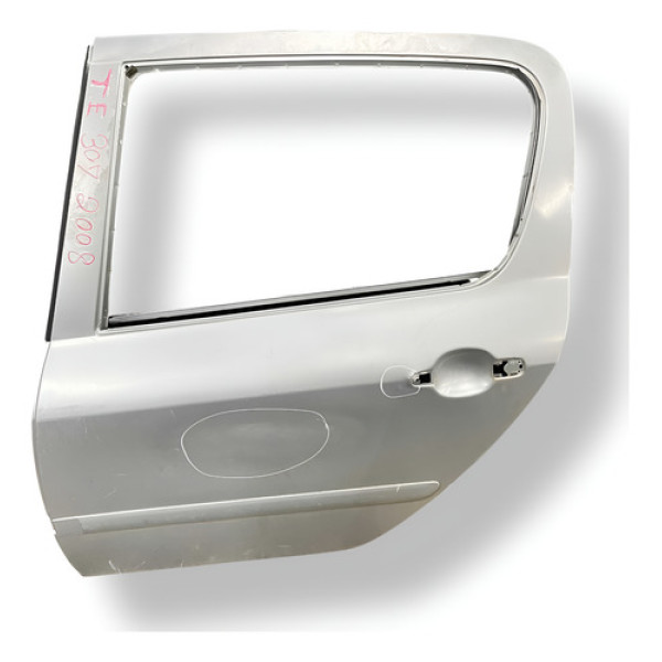 Porta Traseira Esquerda Com Detalhe Paugeot 307 2007 2008 - Traseira - Esquerda - Cinza