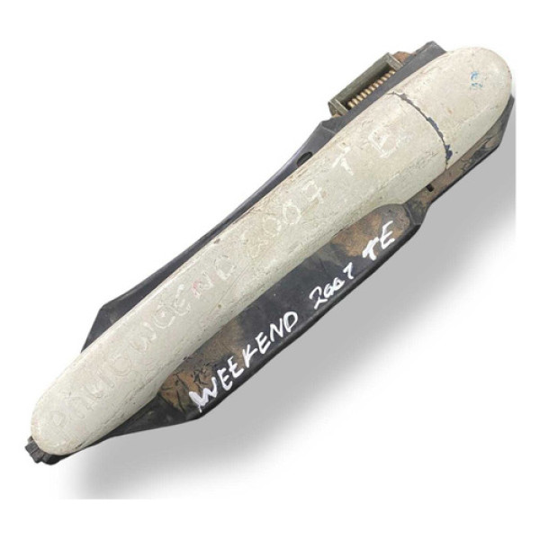 Maçaneta Externa Traseira Esquerda Fiat Palio Weekend 2007 Branco Traseira