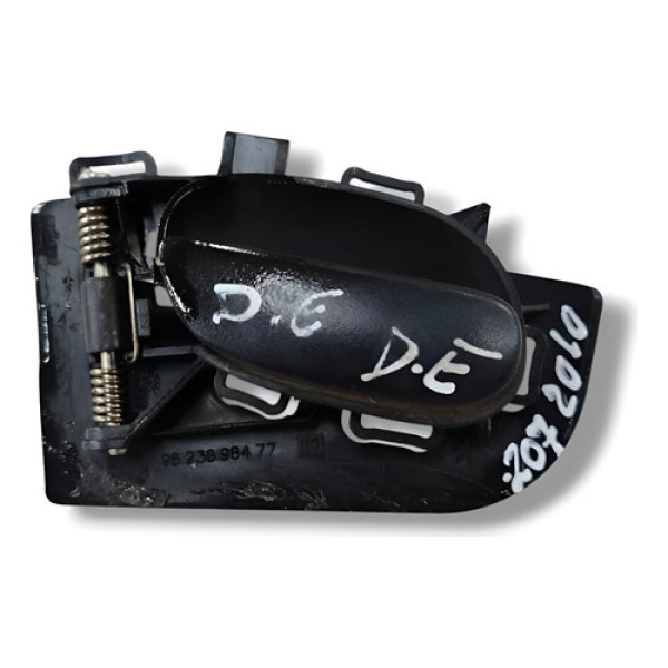Maçaneta Interna Dianteira Esquerda Peugeot 207 9623698477 Preto