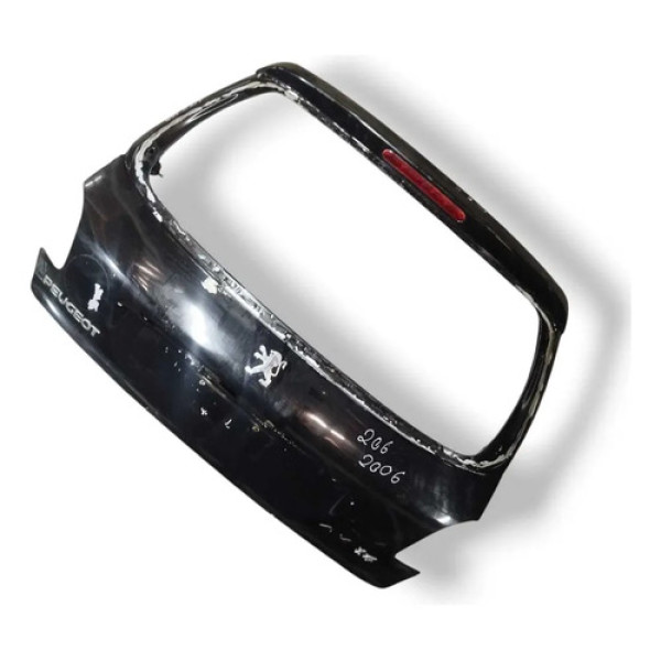 Tampa Traseira Porta Malas Peugeot 206 1.4 2004 2005 A 2007 Preto