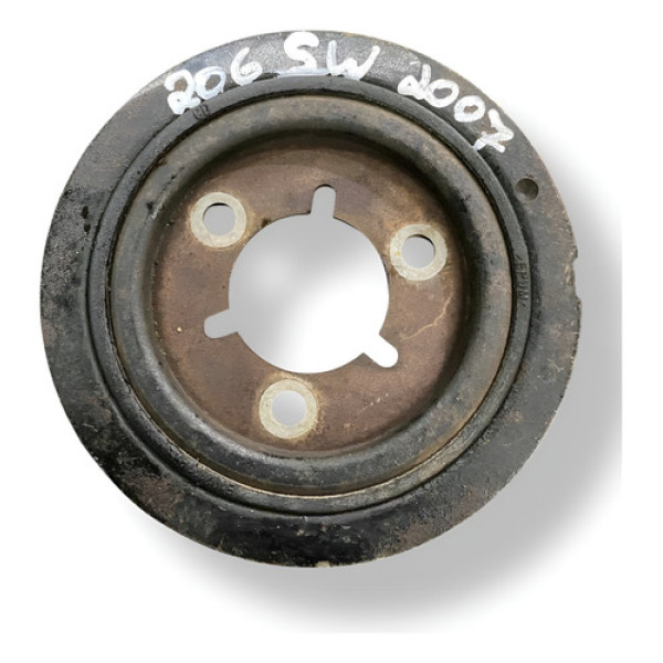 Polia Virabrequim Peugeot 206 Nsw 2007 2008 2009 Detalhe