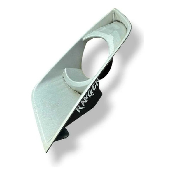 Moldura Farol Milha Esquerdo Ford Ranger 2016 2017 2018 2019 Branco Esquerdo