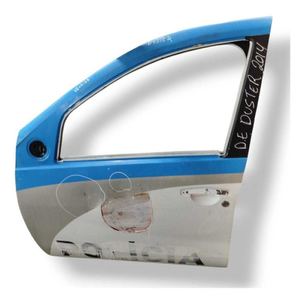Porta Dianteira Esquerda Duster 2015 2016 2017 2018 Detalhe Dianteira Esquerda Azul-turquesa