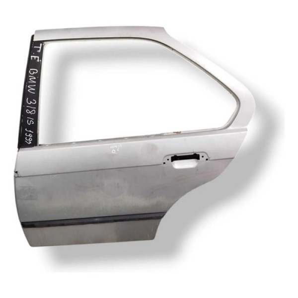 Porta Traseira Esquerda Bmw 318i S 1997 1998 1999 Detalhe Traseira Esquerda Prateado
