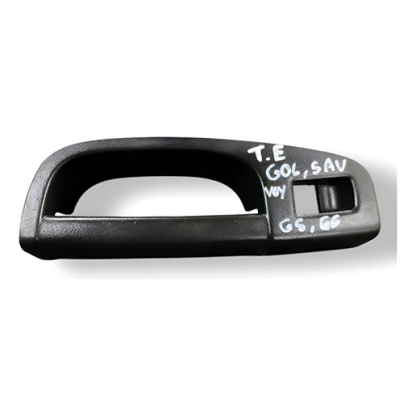 Moldura Puxador Porta Tras Esquerda Vw Gol G5 G6 Voyage 2014 Preto