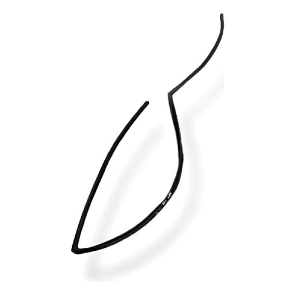 Borracha Caneleta Vidro Dianteira Direita Vw Fox 2009 2010 Preto