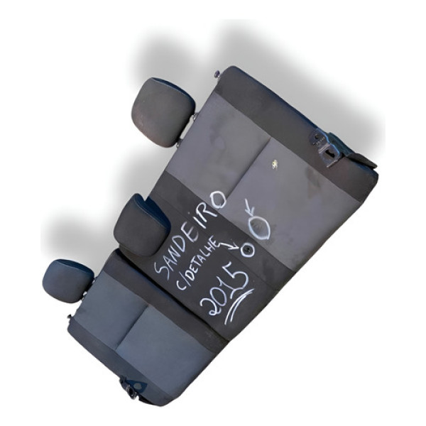 Encosto Banco Traseiro Com Detalhe Renault Sandero 2015 2016 - Cinza