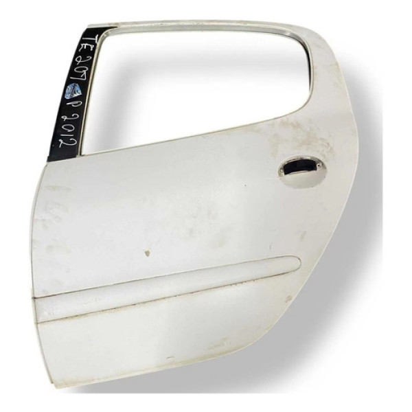 Porta Traseira Esquerda Peugeot 207 Passion 1.4 2011 A 2013 Traseira Esquerda Branco