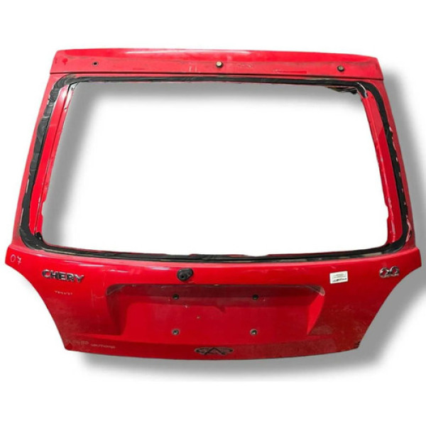 Tampa Traseira Porta Malas Chery Qq 2007 2008 2009 2010 2011 Vermelho