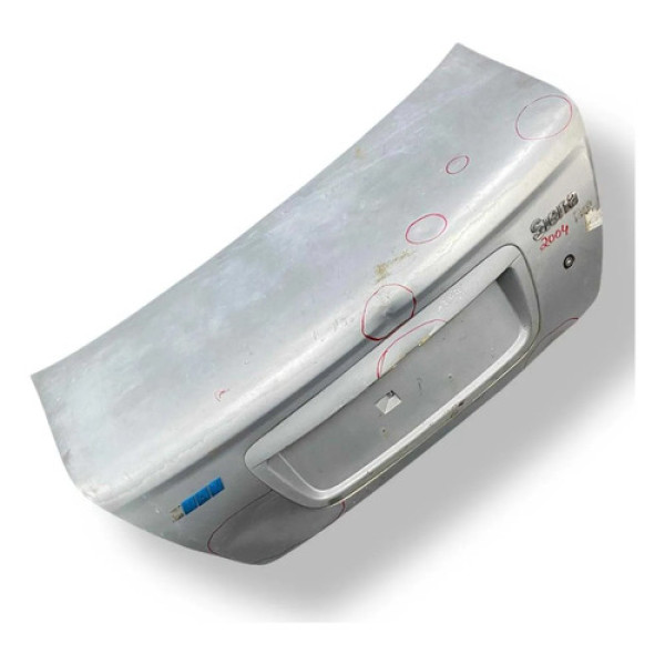 Tampa Traseira Porta Malas Fiat Siena 1.0 2005/2008 Detalhe Branco