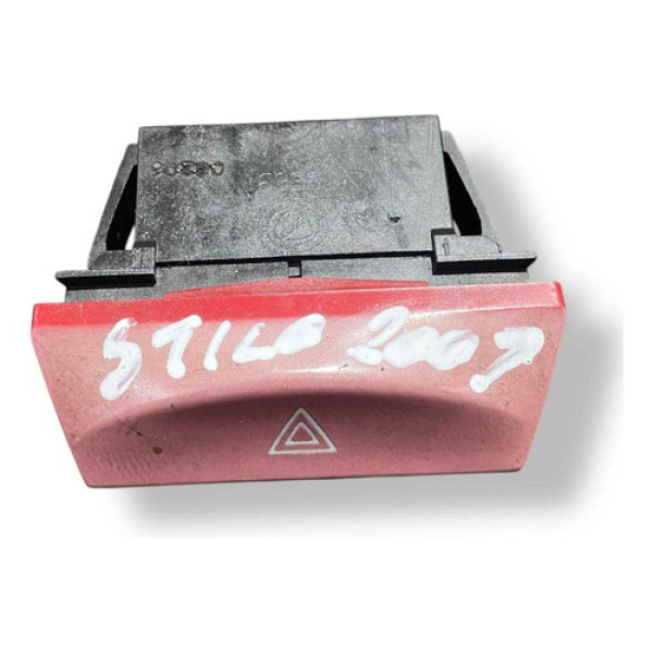 Botão Interruptor Pisca Alerta Fiat Stilo 2006 2007 2008 Vermelho