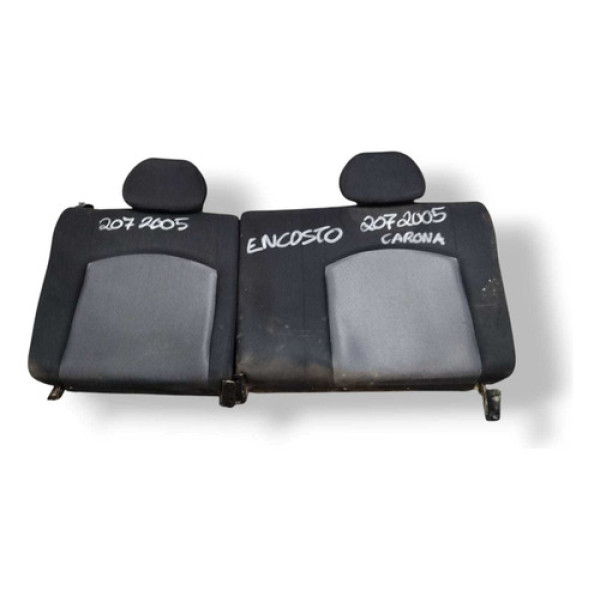 Encosto Banco Traseiro Peugeot 207 2005 2006 2007/08 A 2011 Prateado