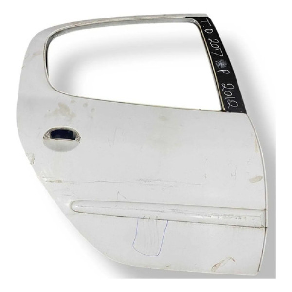 Porta Traseira Direita C/detalhe Peugeot 207 Passion 2012 Traseira Direito Branco