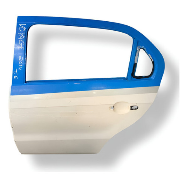 Porta Traseira Esquerda Volkswagen Voyage 2014  2015 Detalhe - Traseira - Esquerda - Branco