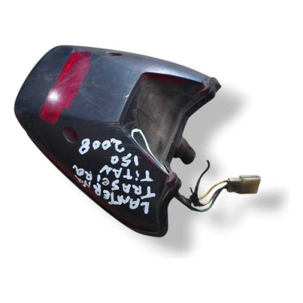 Lanterna Traseira Honda Cg Titan 150 - 2004 A 2008 Detalhe Direito/passageiro Vermelho