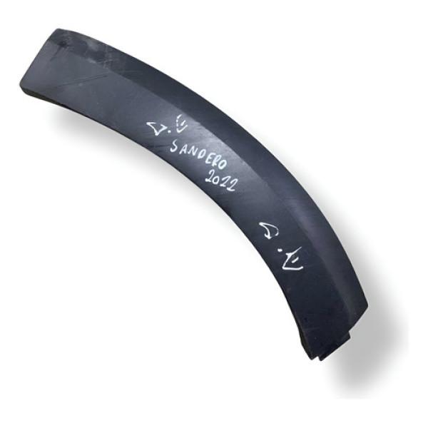 Moldura Paralama Traseira Esquerda Renault Sandero 2021 8507 Cinza