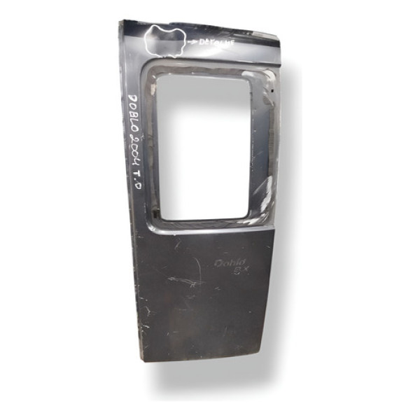 Porta Traseira Lado Direito Fiat Doblo C/detalhe 2004 2005 Preto Direita Traseira