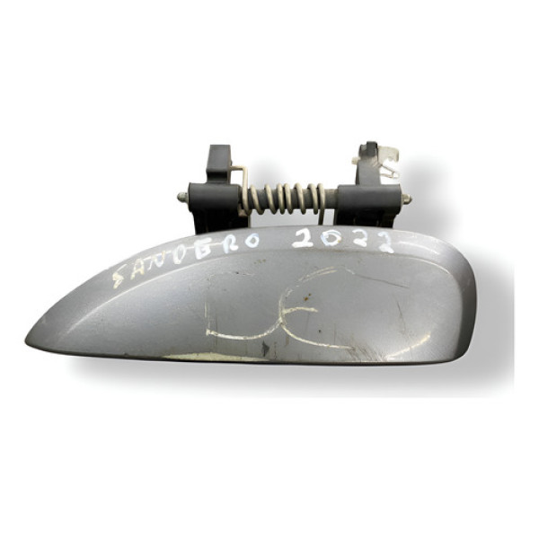 Maçaneta Externa Dianteira Esquerda Renault Sandero 2021 Cinza Dianteira