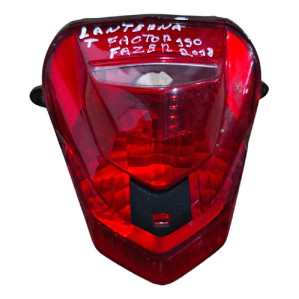 Lanterna Yamaha Factor Fazer 150 2016/2018 Vermelho Ambos Lados
