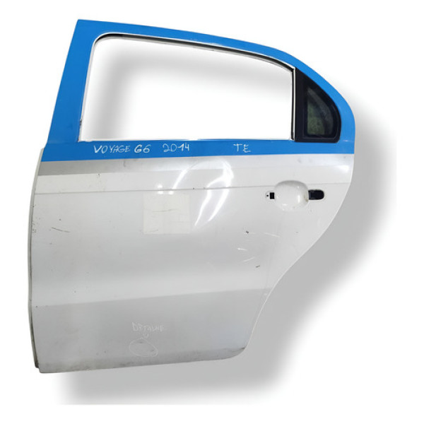 Porta Traseira Esquerda Vw Voyage 1.6 2014 (com Detalhe) Traseira Esquerda Branco