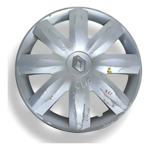Calota Roda Aro 14 Renault  Clio 1.0 2004/2007 =1 8200453176 Cinza