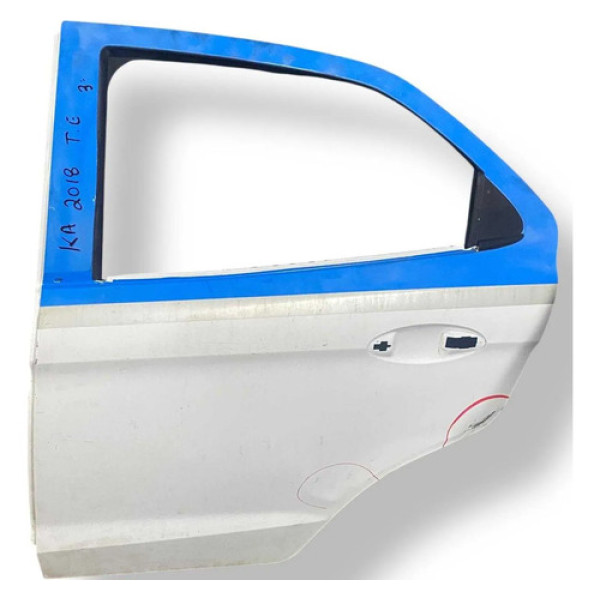 Porta Traseira Esquerda Ford Ka 1.5 - 2018 A 2021 - Detalhe Traseira Esquerdo Branco