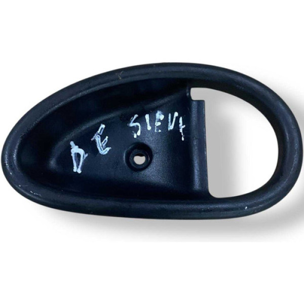 Moldura Maçaneta Interna Dianteira Esquerda Fiat Siena 2008 Preto Dianteira