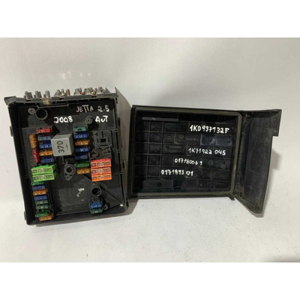 Caixa Fusível C/tampa Vw Jetta 2.5 2008 01718130/1k0937132f 