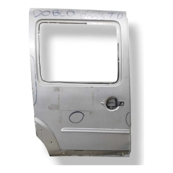 Porta Traseira Direita Fiat Doblo 2003 2004 2005 Detalhe Traseira Direita Prateado