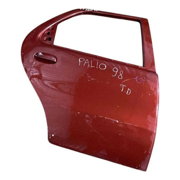 Porta Traseira Direita Fiat Palio 1997 1998 1999 2000 2001 Traseira Direita Vermelho